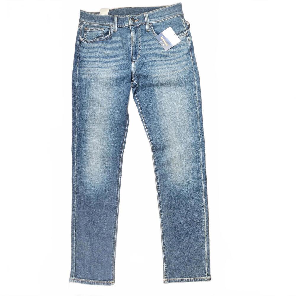 Heritage Mid Rise Straight Leg Jeans - Classic Blue